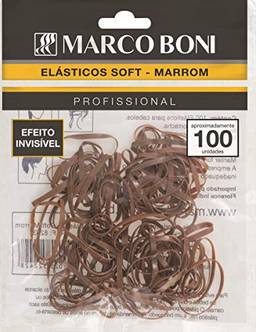 Elástico Soft Marrom, 8263, Marco Boni, Marrom, 100 Unidades