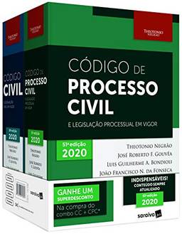 Combo - Código Civil + Código De Processo Civil + Cinta - 12ª Edição 2020