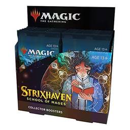 Magic: The Gathering | Strixhaven: Escola de Magos |Pacote de Booster de Colecionador | 12 boosters (180 cards) | Inglês