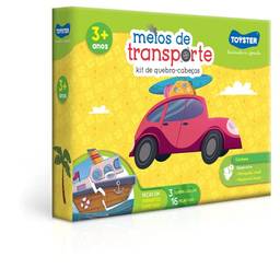 Meios de Transporte - Kit de Quebra-cabeças (3 quebra-cabeças de 16 peças) - Educativo - Toyster Brinquedos