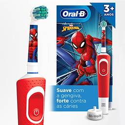 Oral-B Escova Elétrica Spiderman 1 Unidade Cor: Vermelho