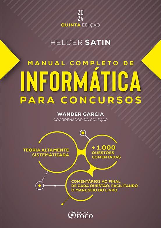 Manual Completo de Informática para Concursos - 5ª Ed - 2024