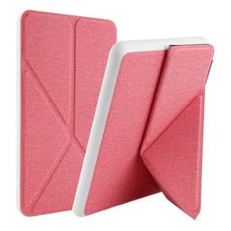 Capa Kindle 10a geração - WB Ultra Leve, Silicone Flexível e Sensor Magnético - Origami Tecido Rosa