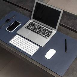 Mouse Pad Desk Pad Max em Couro Ecologico 70x30cm - WORKPAD (Marinho)