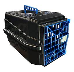 Caixa De Transporte Black N4 Cachorro Gato Cão Cor:azul
