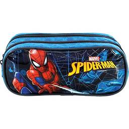 Estojo Duplo Spider Man Haste - 8685 - Artigo Escolar Spider-Man, Azul