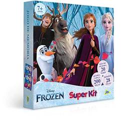 Super Kit - Frozen (quebra-cabeça 200 peças + memória + dominó)