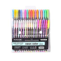 Eastdall Canetas De Gel,Conjunto de canetas de gel coloridas Marcador de caneta de cor néon 1,0 mm para crianças Als Adultos Escrevendo Desenhos