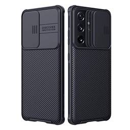 Capa Nillkin Galaxy S21 Ultra – Capa CamShield com capa de câmera deslizante, capa protetora fina para Samsung Galaxy S21 Ultra 6,8 polegadas, preta