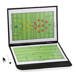 Quadro de estratégia de treinamento magnético de futebol de futebol de futebol dobrável com marcadores e caneta 2 em 1