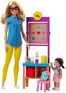 Barbie Careers Conjunto De Professora, Inclui Boneca com Acessórios - Exclusivo Amazon