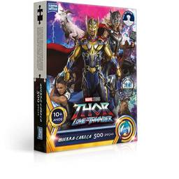 Thor: Love and Thunder - Quebra-cabeça - 500 peças - Toyster Brinquedos, Modelo: 3001, Cor: Multicolorido