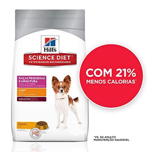 Ração Hill's Science Diet Raças Pequenas e Miniatura Light para Cães Adultos - 3kg