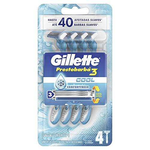 Aparelho de Barbear Descartável Gillette Prestobarba3 Cool - 4 unidades