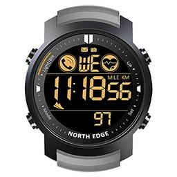 Gainty Relógio inteligente masculino, monitor de frequência cardíaca à prova d'água 50M natação, corrida, esportes, pedômetro, cronômetro, cronômetro, smartwatch