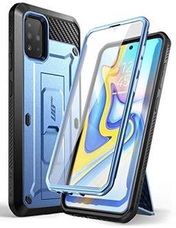 Capa Capinha Case SUPCASE Ubeetle Pro Samsung Galaxy A51 (não cabe A50), coldre robusto de corpo inteiro e capa de suporte, com protetor de tela embutido (Não cabe na A51 5G versão) (Azul)