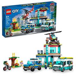LEGO City Central dos Veículos de Emergência 60371 (706 Peças); Conjunto de Construção