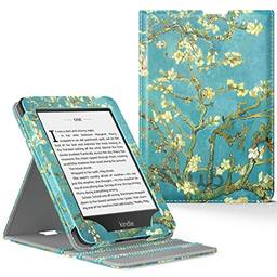 Capa Kindle Paperwhite 10ª geração - WB Premium a prova D'água Auto Hibernação - Vertical Flores