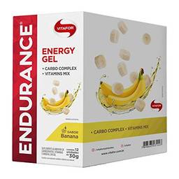 Endurance Energy Gel 12 Sachês de 30G Banana, Vitafor