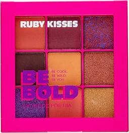 Rk By Kiss Paleta de Sombras Mood Collection Be Bold - Ruby Kisses,Cor: ROXOS,Peso:14.0 grams,Contagem: 1.0 Unidade,No.itens: 1