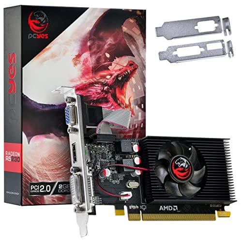 PLACA DE VIDEO AMD GPU R5 230 2GB DDR3 64 BITS LOW PROFILE – PJ230R364 – PCYES