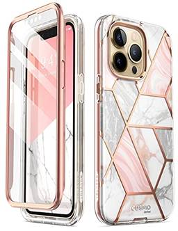 Capa i-Blason Cosmo Series para iPhone 13 Pro 6,1 Pol. (2021), capa com protetor de tela integrado (Marble)