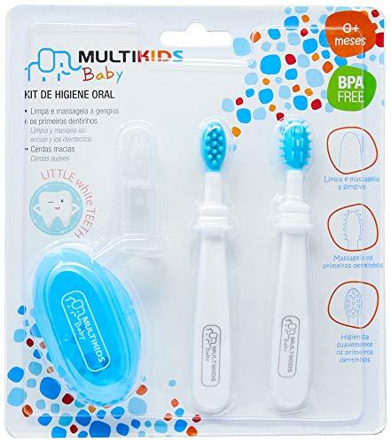 Kit Higiene Oral 3 Estágios, Multikids Baby, Azul