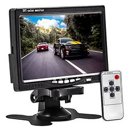 Tela Monitor Veicular LCD 7 Polegadas Digital Portátil Haiz HZ-7001