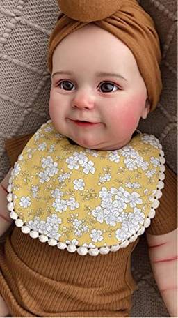 iCradle Boneca Reborn Reborn Realista de 61 cm, feita à mão, boneca de arte colecionável para crianças e colecionadores