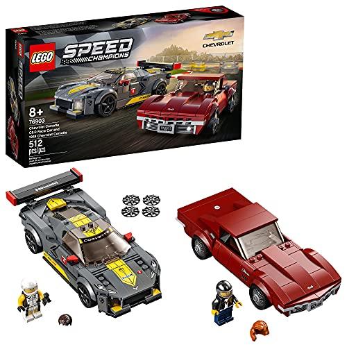 LEGO® Speed Champions Chevrolet Corvette C8.R Race Car e 1968 Chevrolet Corvette