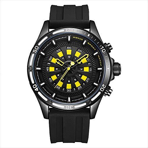 Relógio Masculino Weide Analógico WH-7308 - Preto e Amarelo