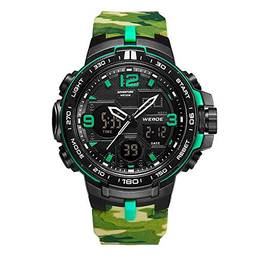 Relógio Masculino Weide AnaDigi WA3J8005 - Verde Camuflado