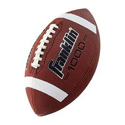 Franklin Sports Futebol americano tamanho júnior – Bolas de futebol infantis Grip-Rite – Couro sintético com aderência extra perfeita para crianças – Marrom