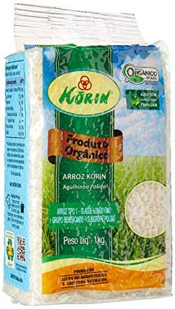 Arroz Agulhinha Polido Orgânico Korin 1Kg