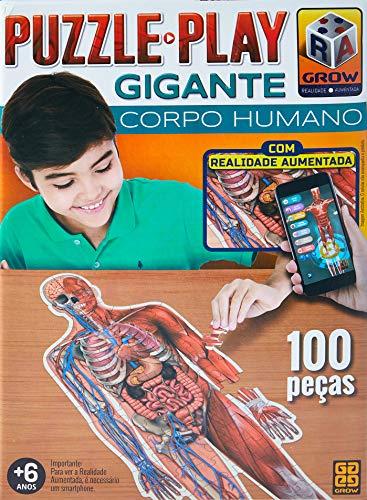 Grow 03636 Puzzle Play Gigante Corpo Humano, 100 peças