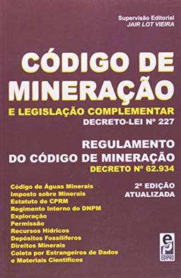 Código de mineração e legislação complementar