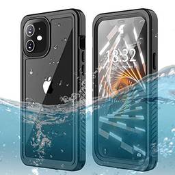 Capa à prova d'água para iPhone 12 Mini, certificação DOOGE IP68 à prova de choque/sujeira e neve; capa protetora de corpo inteiro resistente com protetor de tela integrado para iPhone 12 Mini 5,4 polegadas