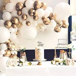 KKcare Preto/branco (opcional) Kit de arco de guirlanda de balão faça você mesmo casamento, aniversário, aniversário, festa de formatura, decoração, conjunto de ferramentas faça você mesmo