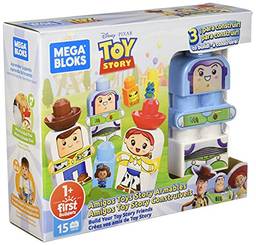 Mattel Mega Bloks Disney, Personagens Construíveis Disney, Multicolorido