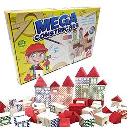 Brinquedo para Montar Mega Construções 150 Peças Pais e Filhos