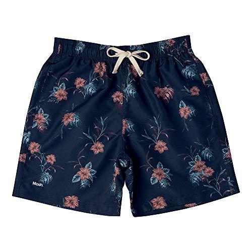 Shorts Casual Estampado Floral, Mash, Masculino, Azul Marinho, P