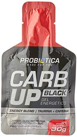 Probiótica Carb Up Black Gel de Morango, 10 Sachês X 30 Gr