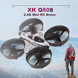 KKmoon Q808 2.4G 6-Axis Giroscópio Mini Ducted Drone Altitude Segurar 360 ° Flip Modo Headless RC Quadcopter para iniciantes RTF
