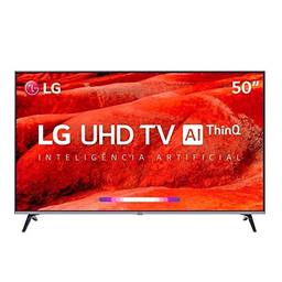 Smart TV LED PRO 50" Ultra HD 4K LG 50UM751C0SB, ThinQ AI, 4 HDMI, 2 USB, Wi-Fi