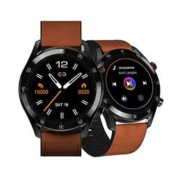 Smartwatch Philco Hit Wear PSW02PM Bluetooth Display 1,28" Preto/Marrom Bivolt
