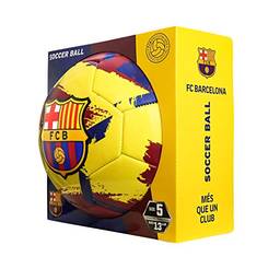 Icon Sports Bola de futebol FC Barcelona Brush Team, Pincel Amarelo, 5
