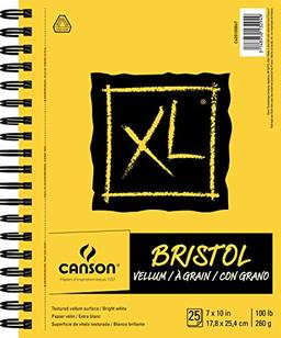 Bloco Canson XL Series Vellum Bristol, amarelo/preto