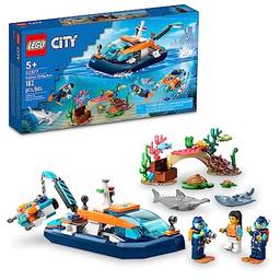 LEGO Set City Exploration 60377 Barco de Mergulho Explorador 182 peças