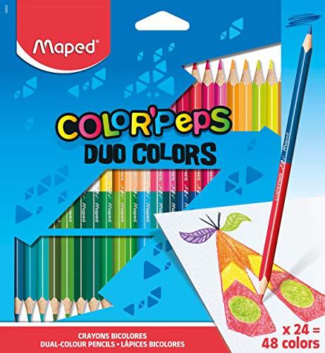 Lápis de Cor, Maped, Color Peps Duo Caixa, 829602, 24 Lápis/48 Cores