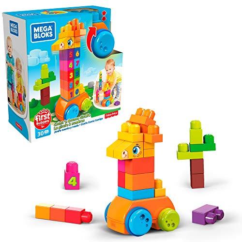 Girafa Conta e Brinca, 30 peças, Mega Bloks, Mattel